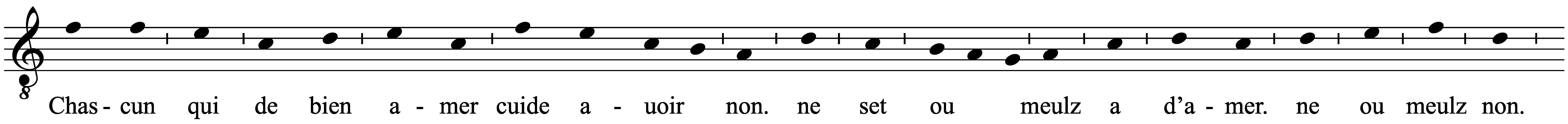 Work musical notation